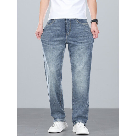 
LEE KIDS2025 new summer thin jeans for men's simple and simple net version fashion trendy brand small straight pants easy to take care of J9901 light blue 28 (2 feet 1)100Jin [Jin equals 0.5 kg]