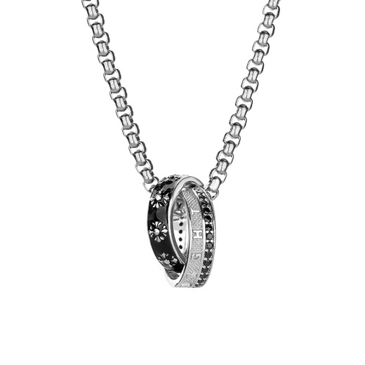 Qlady Knight Necklace Men's Trendy 2025 New Boys Silver Pendant Accessories Valentine's Day Birthday Gift for Boyfriend