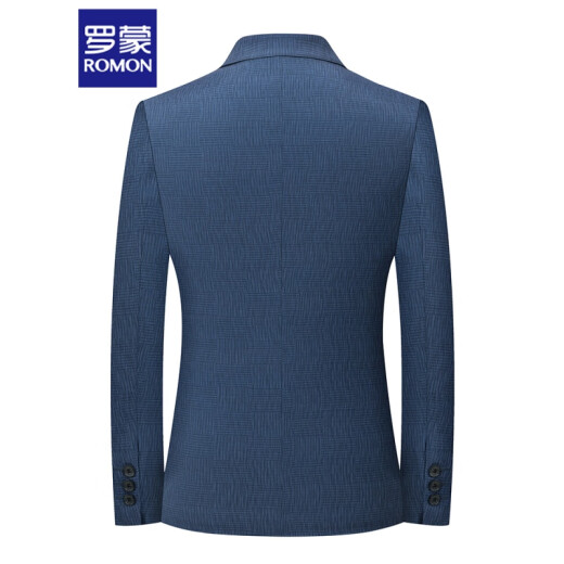 罗蒙（ROMON）休闲西服男外套春季新款韩版修身商务单件上衣小西装单西男装褂子 9930灰色 千鸟格 180/XL【建议140-155斤】