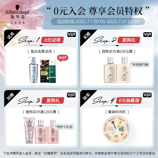 
Schwarzkopf's new cashmere fat nourishing and washing set (600ml wash + 400ml moisturizing) suitable for dyeing and perming