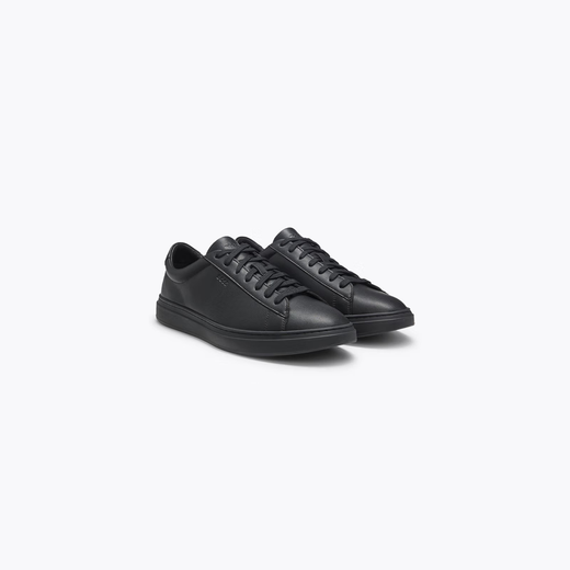 Hugo Boss BOSS New Year's Gift Men's 25th Winter New Embossed Logo Leather Sneakers 005-Black 42