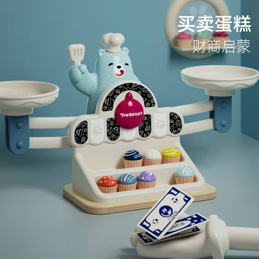 Tebaoer Bear Balance -Nummer Aufklärungsspielzeug Mathematik Waage Spielzahl Sinnes Gleichgewichtskala Kinderspielzeug Tebaoer Bär Digitales Gleichgewicht