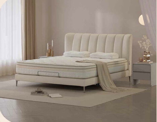Gu Jiajia Gu Jia B1020 Zhenai Cream Style Le cuir grand lit M1098 Mattreux en latex Double Sleeping Store Mattress M1098 1800 mm * 2000 mm