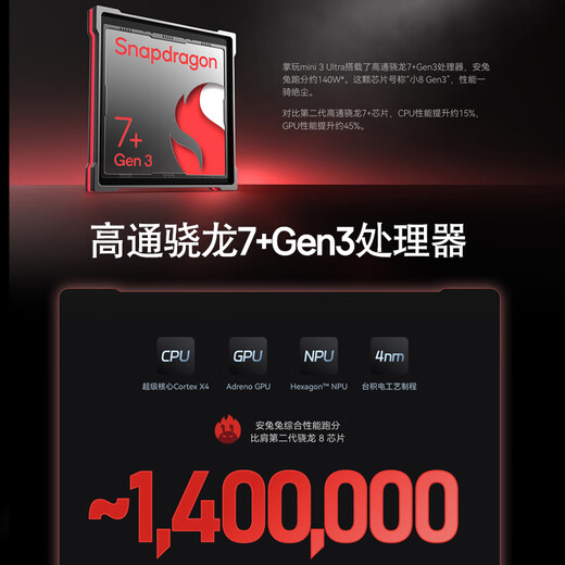 Cube mini 3 Ultra tablet Qualcomm Snapdragon 7+Gen3 processor 144Hz high refresh rate 8.8-inch 2.5K portable entertainment game office Android PAD 12G (+ Fusion 8GB) + 256GB (domestic version) Official standard configuration