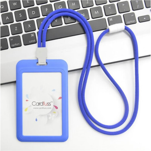 JPHZNB Fashion Round Rope Lanyard Tarjeta de empleados Tarjeta de autobús Tarjeta de trabajo Tarjeta de trabajo Tarjeta de campus Bus C5 C5 White Horizontal Versión + 9734 Blue Round Rope