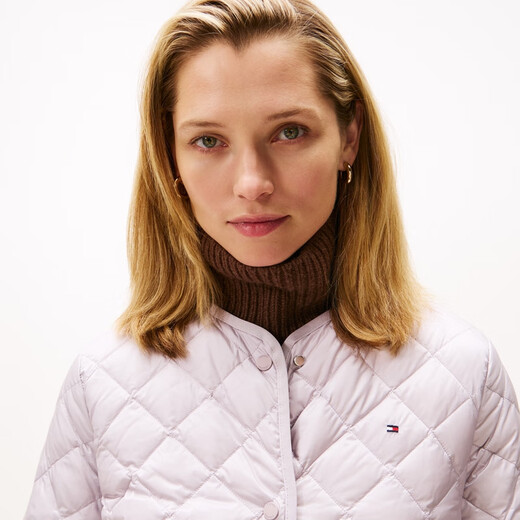 Tommy Hilfiger [water-resistant] 25 new autumn and winter women's retro diamond 90 goose down jacket jacket