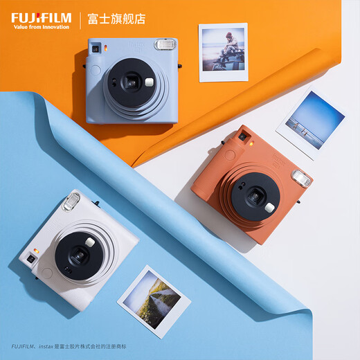 FUJIFILM Instax SQ1 Instant Imaging Camera Square Photo Paper Mica White Package 1 Contains 40 sheets of white edge photo paper + peripheral accessories Official standard