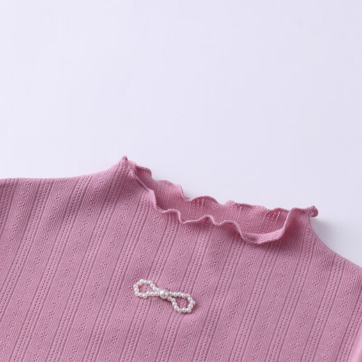 Annai children's clothing women's long-sleeved sweater 2025 autumn new style Art Pink 110