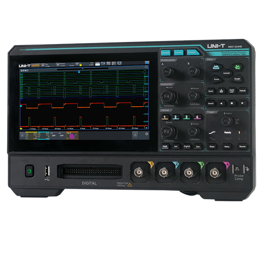 Unilide MSO1254HD four-channel digital oscilloscope 250M bandwidth 2.5G sampling rate high-resolution oscilloscope MSO1254HD