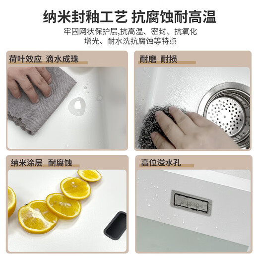 
Kezhitu Bar Balcony Invisible Small Sink Cup Washer Single Sink Vegetable Basin West Kitchen Middle Island Table Mini Small Washer Basin 4839B Damping Cup Washer Sink