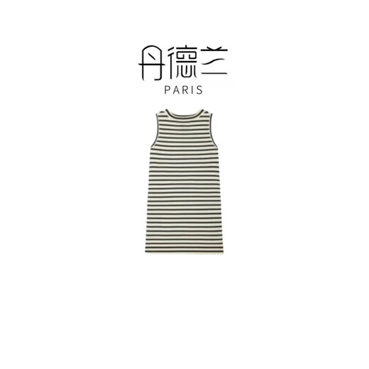 Dandelion French Retro Striped Hosenders Kleid für Frauen Pure Desire ärmellose Weste Long Rock-1278 gestreifte Farbe M (105-125jin [Jin gleich 0,5 kg])