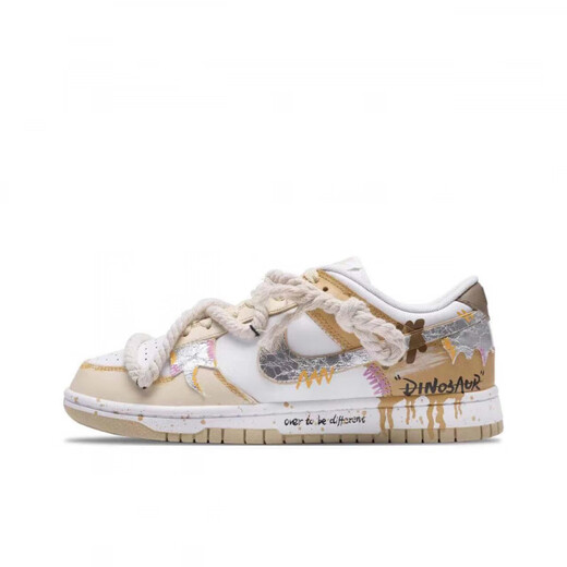 Nike (Nike) Sneakers personnalisés Nikedunk Mythical Wukong Anti-slip Absorbant les chaussures basses basses Men's Black Gold DD1391-100 (Team144-Lijin Years) Men 41 NON RÉTUNÉ CHAPOLISÉ OU REMPLACEM