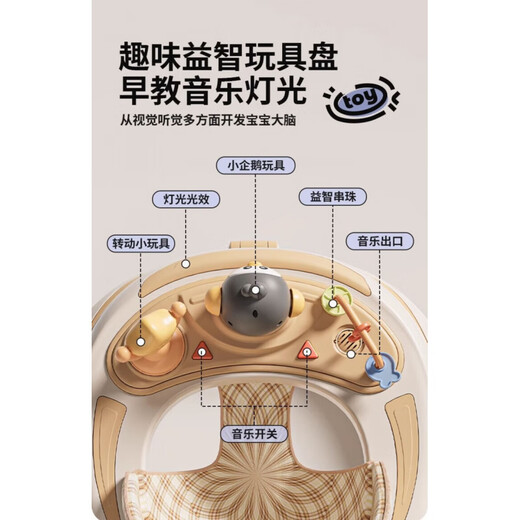 煦凛英国婴儿学步车防o型腿宝宝2025款可折叠多功能儿童小孩学行车 麦丁米