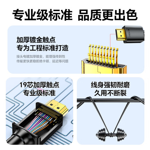 Shengwei HDMI cable version 2.0 computer TV 4K high-definition cable 3D video cable set-top box projector display cable 3 meters AHH3030G