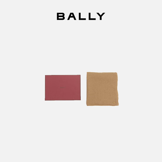 BALLY women's cashmere scarf gift box 6240183 camel 180*35 New Year gift