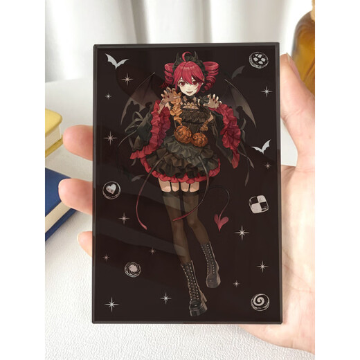 Yuanqi Children's Interesting Accent Teto Crystal Stand Brand Transparent Glass Brick Anime Peripheral Acrylic Figure Two-dimensional Desktop Ornaments Style 4 8*12*1cm Standing Crystal Brick