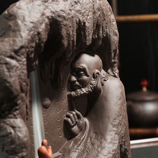 Dynasty Memory Purple Pottery Sand Backflow Incense Burner Tea Pet Ornaments Boutique Tea Table Tea Play Tea Pet Can Raise Creative and Interesting Tea Art Accessories