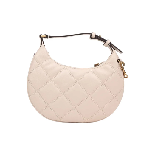 Tory Burch TB-Willa Double T Letter Logo Logo Crescent Bag Underarm Bag Shoulder Bag New Year’s Day Gift for Girlfriend White 149671-724