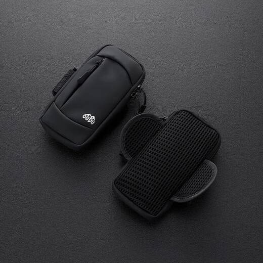 Shantou Lincun running mobile phone arm bag men's and women's fitness equipment marathon sports arm bag mobile phone bag cover wrist cover support black