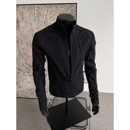 Katuchi American boxy thin jacket men's summer lightweight shoulder loose coat ice silk mountaineering fishing sun protection clothing black L