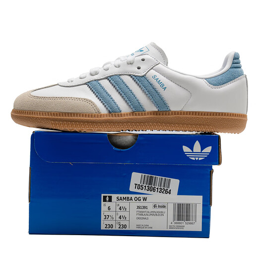 阿迪达斯 （adidas）三叶草女鞋 2025秋季新款运动鞋时尚复古T头鞋SAMBA OG W休闲鞋 JS1391 35.5