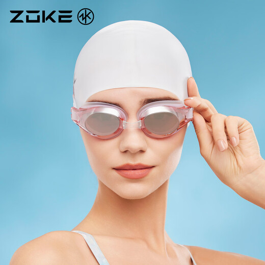 洲克（ZOKE）成人电镀泳镜专业游泳训练防水防雾竞速泳镜MH6216-3