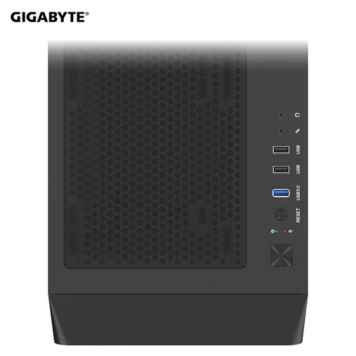 GIGABYTE Ghost Black C103G Chassis Panoramic Tempered Glass Side Transparent Compatible 360 Water Cooling Radiator Quick-Release Dust Filter ATX/Front 360/Vent Panel