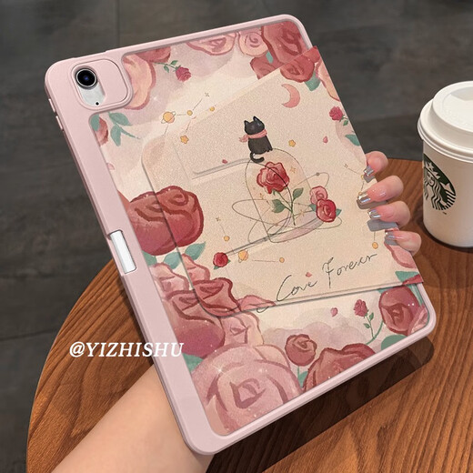 Zhisong 720 Rotación adecuada para Vivopad3 Cubierta protectora Rose Garden 2024 Nuevo 12.1 pulgadas Nuevo IQOOPAD Spin R6636 Imagen de doble cara de rosa - Edge Pink - Vivopad giratorio 212.1 pulgadas