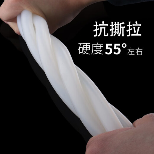 Er Jiangongs gesamte durchscheinende Hochtemperaturwiderstand und alternungsresistente Gummischlauchverarbeitung von Jiangongs Gesamtrollen-Silikonrohr Custom 100 Meter 2*4840 Meter