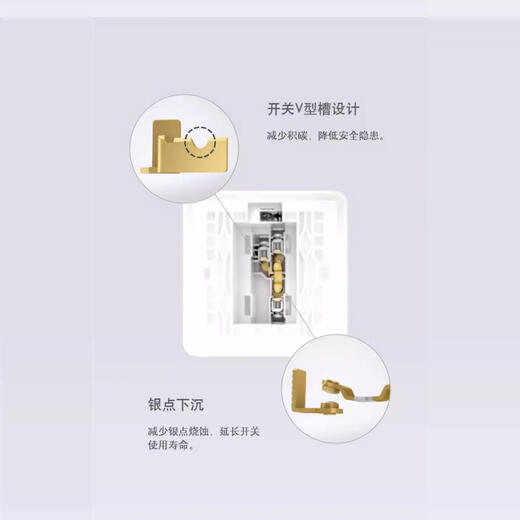 Siemens switch socket panel Lingyun series star silver gray 86 type single control household one open double control five holes one single control switch