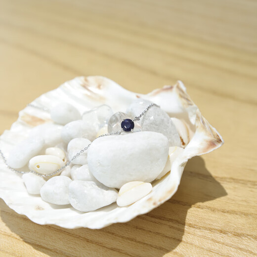 GEM STONE KING 1.1 carat sapphire bracelet for women 925 silver classic single colored gemstone bracelet for girlfriend’s birthday Christmas gift blue sapphire bracelet