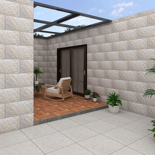 Guiying Villa Exterior Wall Tiles 300x600 House Balcony House Patio Cultura Anti-Freeze Cultura de piedra Maldos de pared Falda de pared 3892 300x600