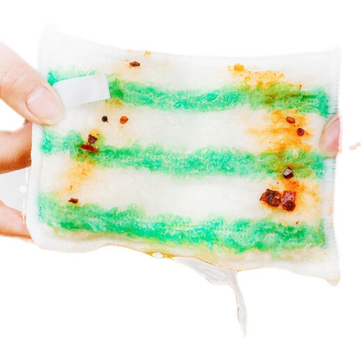 何佳功宜洁竹致双面刷洗块竹纤维百洁布抹布洗碗巾厨房清洁轻松去油9274 2袋共6片Y-9274