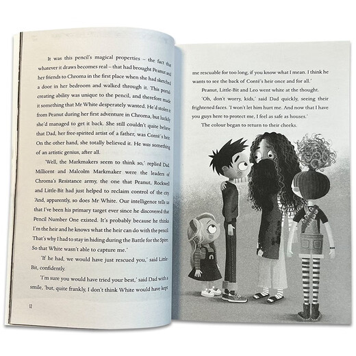 英文原版 Peanut Jones 花生琼斯3册套装 在彩虹的尽头 女版哈利波特 畅销儿童文学