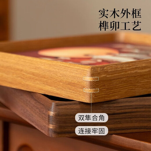 Black walnut solid wood table oil painting frame made into photo frame for children's high-end Valentine's Day and Chinese Valentine's Day birthday gift North American black walnut 6-inch solid wood mortise and tenon photo frame