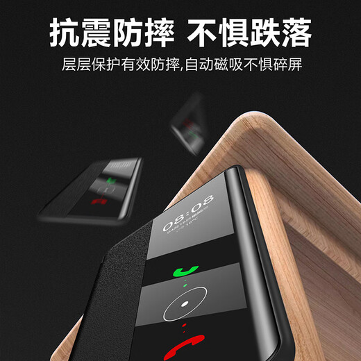 Nagato Aya suitable for Apple 14ProMax mobile phone case clamshell iPhone14Pro smart sleep window 14 business fourteen men 2025 new protective cover smart flip leather case/cowhide pattern/anti-fall and anti-fingerprint black Apple 14ProMax