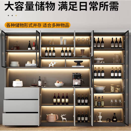接运猫餐边柜一体靠墙现代简约客厅酒柜2024新款茶水柜轻奢储物柜可定制 款式12240*40*220 顺丰上楼包安
