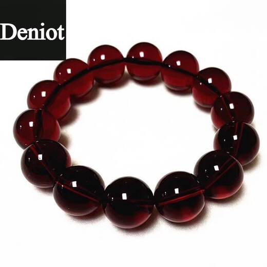 DENIOT natural blood amber bracelet for men and women, Burmese amber bracelet, small and atmospheric, non-optimized original ore fidelity gift, blood amber bracelet 20MM*12 pieces for men with thick wrists (with certificate