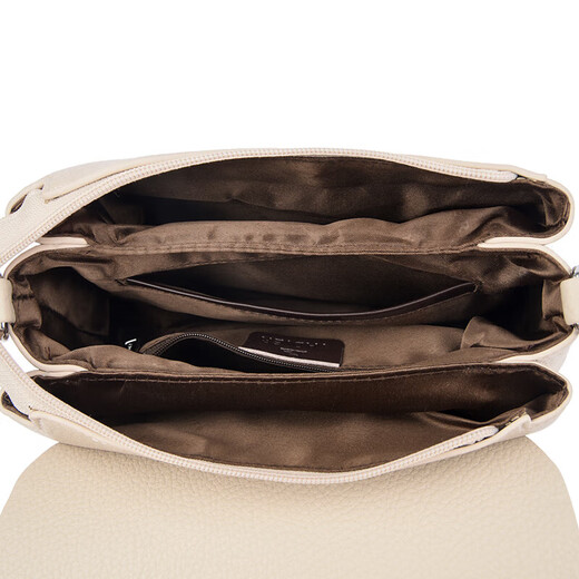 
Genuine leather women's bag 2025 new versatile armpit bag middle-aged mother bag crossbody bag fashionable cowhide women's shoulder bag light brown