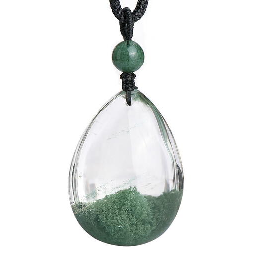 Natural Green Ghost Anhänger authentisch brasilianische alte Mineralmaterial