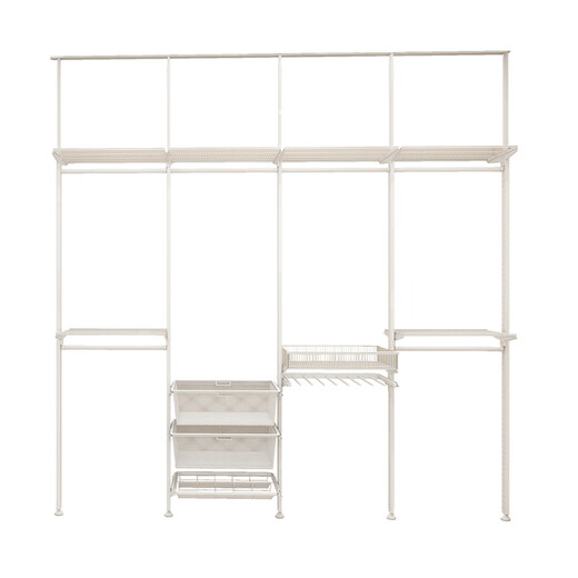 Jiastar guest ceiling-mounted wardrobe and cloakroom metal cabinet floor-standing drying steel frame structure storage rack customization cloakroom customization The price is subject to the actual plan