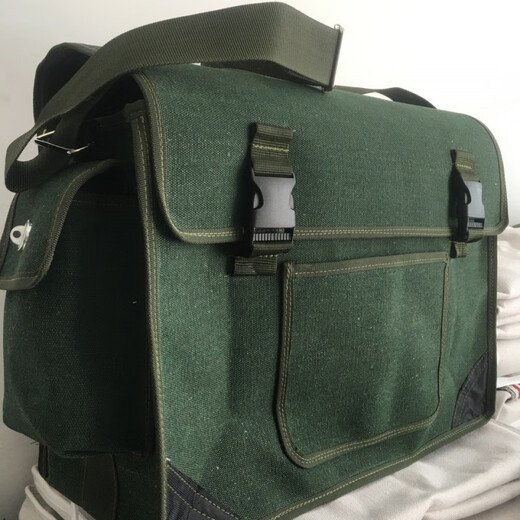 Xuan Ka Shi electrician thickened canvas bag repair and installation carpentry bag thickened wear-resistant extra thick construction site bricklayer bag extra large new thick non-fading large size length 45 width 15 height 30