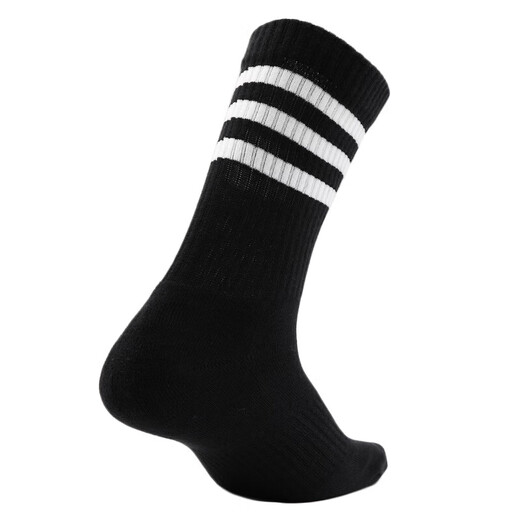 阿迪达斯 （adidas）男袜女袜 新款休闲袜子健身训练透气时尚条纹休闲中筒袜户外中袜 FH6629 L