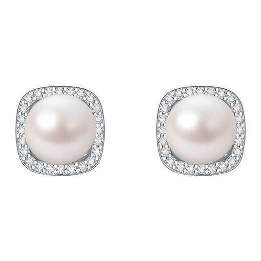Saturday Fortune S925 Silver Pearl Stud Earrings for Women Gentle Starlight X0912436 Pair Birthday Gift