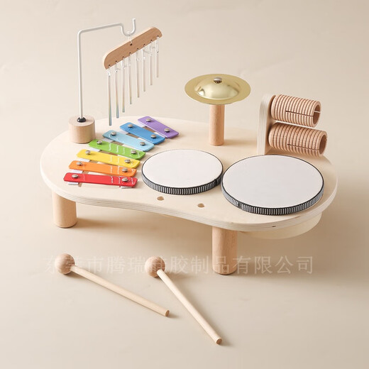 Children's early education training music table wooden Orff percussion instrument baby educational toy interest game table music table