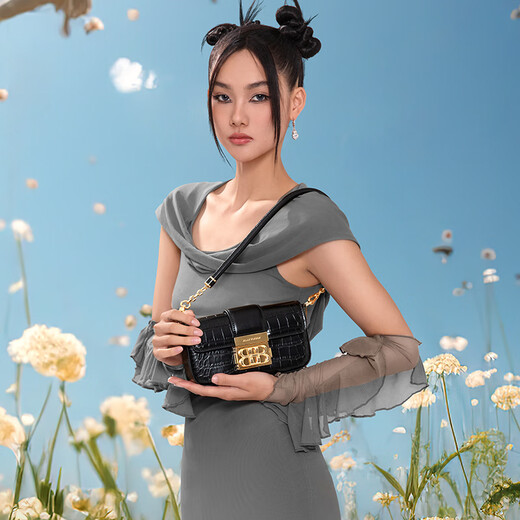 JellyToyboyJTB口琴包.新款通勤小包包时尚轻奢手提包小众链条单肩斜挎包 异双生系列口琴包_米白色