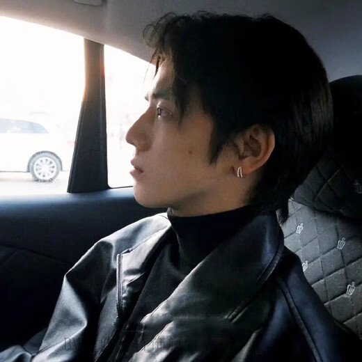 BMOI Old Phoenix 999 sterling silver pure silver unique design double ring earrings simple trendy earrings men's diamond earrings double ring earrings single