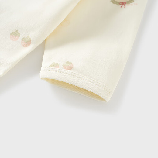 童泰（TONGTAI）婴儿包屁衣春秋季纯棉宝宝连体衣新生儿衣服三角哈衣爬服粉色66cm