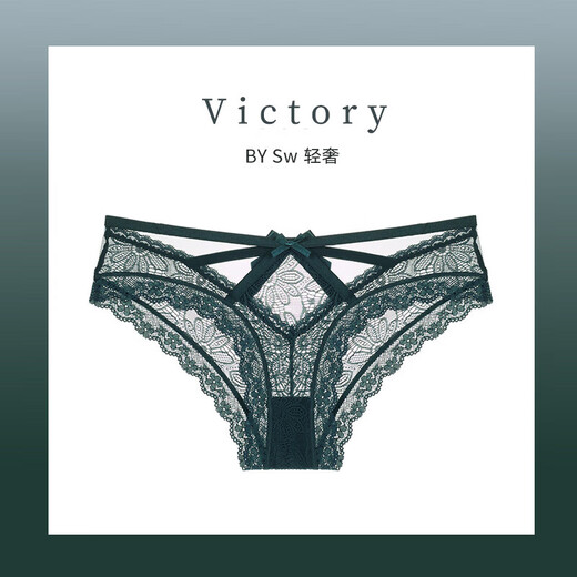 
Victoria's Secret VICTORIA/apos;S ELEGANT panties French sexy seductive romantic lace thin breathable comfortable women 9216NK-Black S (suitable for weight 80-90Jin [Jin equals 0.5 kg])