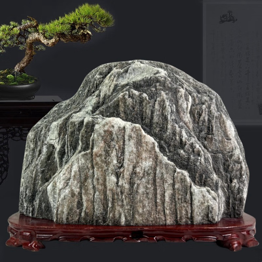 Das Ornament der Fantasie Taishan Stones zum Innen- und Außen -Eck -Reparaturbüro Rohsteine ​​und Bergsteine ​​Ziersteine ​​Steine ​​Wohnzimmer Zierung T3899